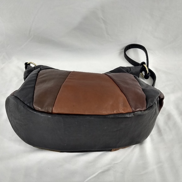 BEAUTIFUL PATCHWORK TOTE / PURSE Faux Suede 13X9X4 - Picture 4 of 8